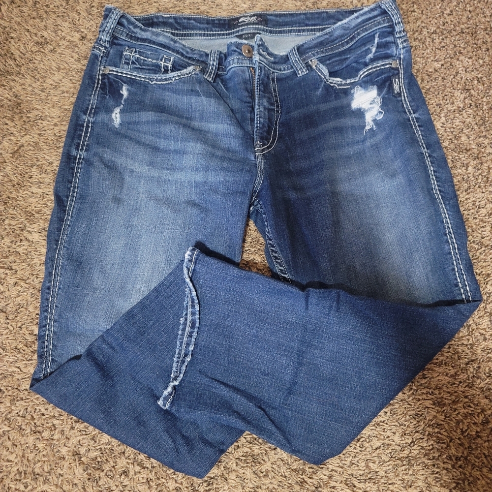Silver capris